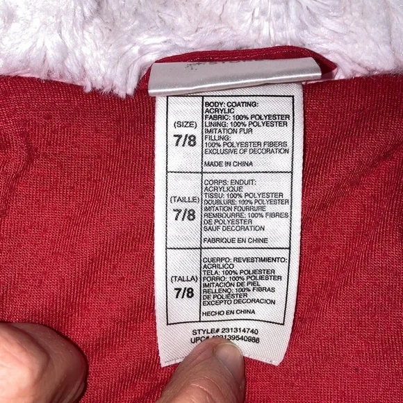 Disney store Minnie Mouse polka dot red white winter coat 7/8 - Picture 5 of 11